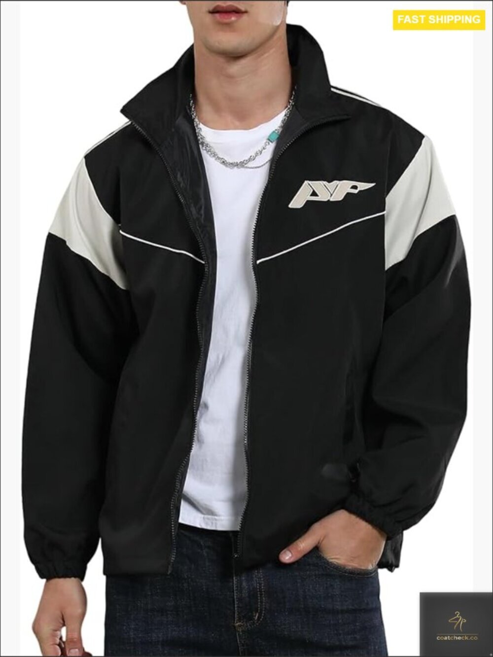 Lightweight Varsity Jacket Patchwork Vintage Y2K Preppy Casual Outerwear